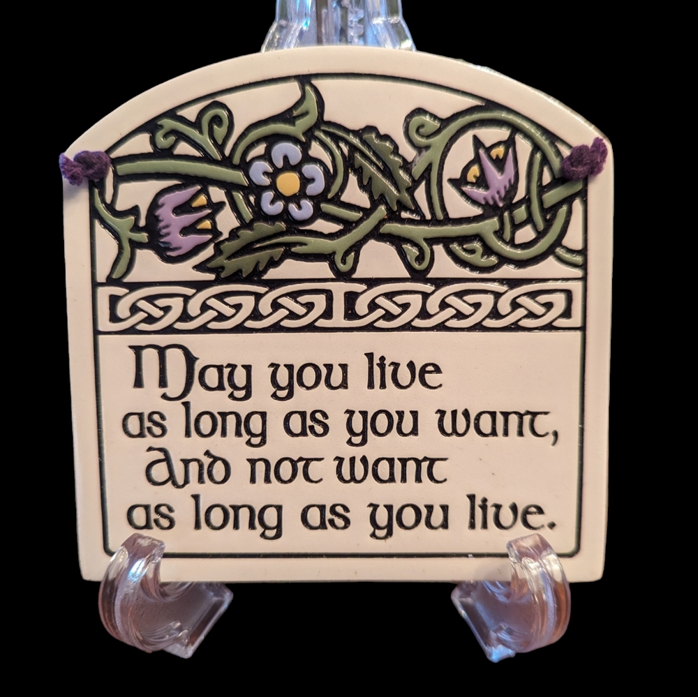 VTG Spooner Creek Real Art Etched in Clay Hanging Plaque